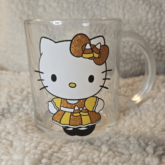 Hello Kitty Halloween Fall Glass Coffee Mug - Picture 3 of 4